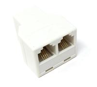 Cavo splitter telefonico RJ11 - 1 a 2 RJ11 Y adattatore con spina 6P4C, cavo di espansione linea per telefono fisso, fax, modem, DSL