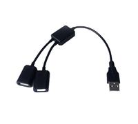 Cavo splitter USB a Y, da 1 maschio a 2 femmine, espansore multiporta, adattatore diviso per ricarica e trasferimento dati per laptop