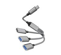 Cavo Splitter USB Alta Velocità Portatile Stabile | Hub Estensore Doppio Link Carica Dati per Smartphone Tablet Laptop PC Fotocamera GPS MP3 Altoparlante Cuffie