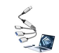 Cavo Splitter USB PC Alta Velocità Portatile Stabile | Hub Estensore Doppio Link Carica Dati per Smartphone Tablet Laptop PC Fotocamera GPS MP3 Altoparlante Cuffie