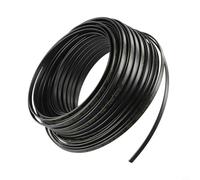 Cavo stagnato autoregolante da 20 W/m, 50 m, guaina in polietilene nero, conduttore in rame, formato nastro piatto per riscaldamento, protezione antigelo, tubo Gu (50 m)