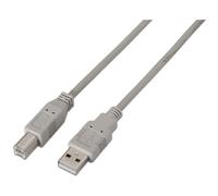 AISENS A101 - 0002 - Cavo Stampante USB 2.0 da 1.8 m, Colore: Beige