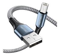 Cavo Stampante USB 2.0 [5M], Cavo USB B a USB A, Cavo USB Tipo A Maschio a Tipo B Maschio Per Stampante HP, Canon, Dell, Panasonic, Epson, Lexmark, Xerox, Samsung Brother, Scanner, Fax ecc