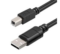 Cavo Stampante USB 2.0, Cavo MIDI USB B, Cavo USB di alta qualità tipo USB-A a USB-B Compatibile con controller Midi, tastiera Midi, registrazione dell'interfaccia audio, microfono US e stampante
