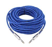 Cavo stereo bilanciato da jack maschio da 6,35 mm a jack maschio da 6,35 mm, linea di interconnessione bilanciata per mixer, chitarra elettrica, amplificatore, registratore