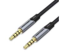 Cavo Stereo Vention BAQHD Jack 3.5mm TRRS Maschio - Maschio 0,5m Grigio