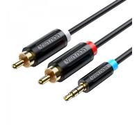 Cavo stereo Vention Jack 3.5 maschio a 2x RCA maschio - 8m - Nero