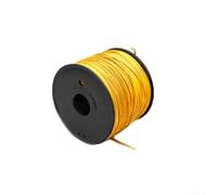 Cavo Strumenti 1M Cotone per cerato Saldatura Cavo Strumenti(Yellow) | Rame per intrecciato pre-stagnato, per facile saldatura, guaina cotone per cerato, colore nero, 1 metro lunghezza