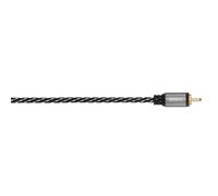 Cavo subwoofer + adattatore, per f. RCA fm. - 2 f. RCA maschi, testo., oro, 3...