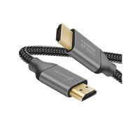 CAVO SWISSTEN da HDMI a HDMI, 3 m, Nylon intrecciato, Grigio/Nerocolo