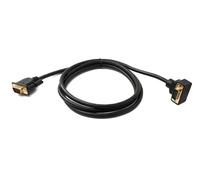 System-S D Sub15 Cavo 150 cm HD VGA 15 Pin maschio a maschio DB15 Angolo Down Angled Adattatore