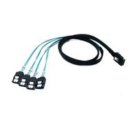 System-S SFF-8087 - Cavo mini SAS da 100 cm, 36 pin a 4 x SATA 7 pin, adattatore per hard disk RAID scheda madre