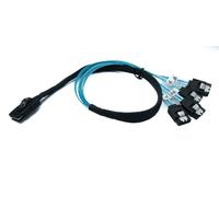 System-S SFF-8087 - Cavo 50 cm Mini SAS 36 pin a 4 X SATA 7 pin adattatore per disco rigido RAID scheda madre