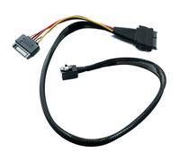 Cavo SYSTEM-S SFF-8643 100 cm Mini SAS HD a U.2 SFF-8639 NVMe per SSD