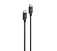 CELLULARLINE CAVO USB-C TELATO DA A USB-C, NERO, 150CM