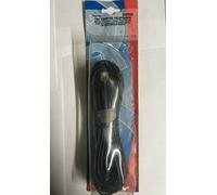 Cavo telefonico 10 m cavetto spine Plug 6/4 poli nero sezione 4x0,12 mm2 fax tel