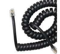 Cavo telefonico RJ9 4P4C Cavo elastico per microtelefono Cavo di