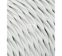 Cavo tessile treccia 2 x 0,75 mm² bianco 3 m Bianco