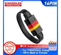 Cavo THINKDIAG 16 pin maschio a femmina cavo di prolunga OBD2 strumento diagnostico per auto 0,36 M per thinkdiag Easydiag OBDII EOBD connettore
