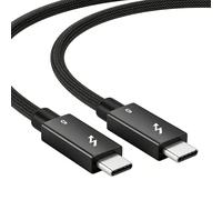 Cavo Thunderbolt 5, [certificato Intel] 80 Gbps Thunderbolt 5 con ricarica rapida da 240 W, display da 16 K/8 K, larghezza di banda video fino a 120 Gbps per MacBook, laptop, monitor, docking station