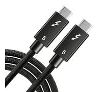 Cavo Thunderbolt 5, [certificato Intel] 80 Gbps Thunderbolt 5 con ricarica rapida da 240 W, display da 16 K/8 K, larghezza di banda video fino a 120 Gbps per MacBook, laptop, monitor, docking station