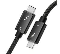 Cavo Thunderbolt 5, [certificato Intel] 80 Gbps Thunderbolt 5 con ricarica rapida da 240 W, display da 16 K/8 K, larghezza di banda video fino a 120 Gbps per MacBook, laptop, monitor, docking station