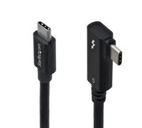 StarTech Cavo Thunderbolt 5 ad angolo retto da 80 cm, 80 Gbps (fino a 120 Gbps), PD 240 W, 8K 60Hz, Cavo Thunderbolt Certificato compatibile TB4 / USB4 / USB-C