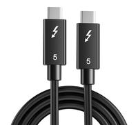 Cavo Thunderbolt 5, ultra alta velocità, 80 Gbps, USB C, Thunderbolt 5, con ricarica rapida PD da 240 W, display 16K/8K, cavo Thunderbolt 5 per MacBook, laptop, monitor, docking station e dispositivi