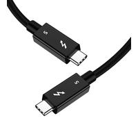 Cavo Thunderbolt 5 USB-C (maschio-maschio) per Apple [certificato Intel] PD 240W 5A Ricarica rapida Trasmissione 80Gbps Audio-Video 8K@60Hz Compatibile con Thunderbolt 4/3/USB4, 1,5 m