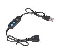 Cavo timer USB programmabile 60 cm Cavo spegnimento automatico 5 V con display digitale per acquari Ventilatore da scrivania Cavo timer illuminazione ufficio Luci a LED Interruttori conto alla USB