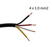 Cavo Tondo Elettrico 4 Guida 1mm ² Corona Di 25mètres Rimorchio Van