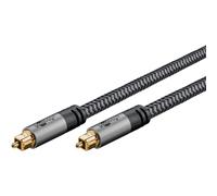 Cavo Toslink Goobay 65304 1 m Nero/Argento