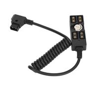 Cavo Tripolare H05VV - F 3 Metri, Spina VDE Inline IEC 60320, Cavo Alimentazione PC Portatile, Adattatore UE Maschio - Multi Uscite D Tap, 4 Porte Femmina, Montaggio Facile per
