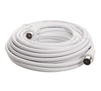 Cavo TV - cavo bianco da 8 m, ideale per connessioni di alta qualità, flessibile e resistente. Perfetto per installazioni domestiche. *