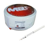 Cavo tv coassiale da 6,5 mm Classe B 100 metri bianco MDN650AR100