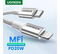Cavo UGREEN MFi 20/30W da USB tipo C a Lightning per iPhone 14 Pro Max 13 12 Plus cavo di ricarica rapida Mini PD per iPad 1m 2m