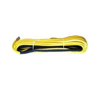 Cavo Uhmwpe con corda sintetica grigia for verricello da 3/8 "X 100' for ATV UTV SUV 4X4 (arancione, giallo, blu, grigio)(Yellow)