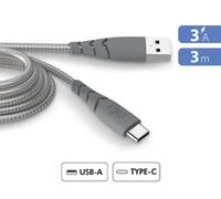 Cavo ultra rinforzato A/C 3A 3m riciclato grigio