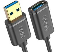 Cavo UNITEK da USB 3.0 A maschio a USB A femmina/prolunga / 0,5 metri, nero/prolunga per stampante, tastiera, lettore di schede ecc. / Y-C456GBK