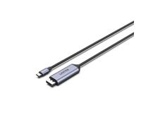 Cavo UNITEK V1423C USB Type-C DisplayPort 1.8 m 8K 60Hz Alluminio HDCP 2.2