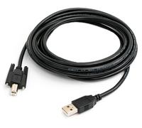 USB 2.0 Cavo 5 M Spina Tipo A B Adattatore Spina Vite IN Nero