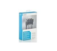 Cavo USB 2.0 a 4 RS232 Digitus 1,5 m Nero