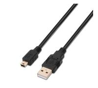 AISENS A101 - 0024 - Cavo USB 2.0 da 1 m, per cellulari e Fotocamere digitali, Colore: Nero