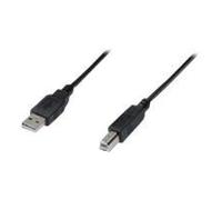 CAVO USB 2.0 CONNETTORI 1 X A MASCHIO - 1 X B MASCHIO MT. 0,5 COLORE NERO NEW