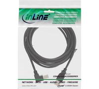 Cavo USB 2.0 - Da A a B angolato nella parte inferiore - nero - 0,5 m NEW