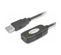 Techly Cavo Prolunga Attivo Extender USB Hi Speed Estensore di Segnale 10m Nero