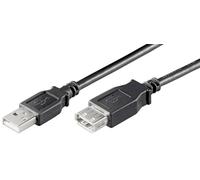 MicroConnect Cavo USB 2.0 USB-A M/F 3 m Nero