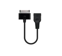 Cavo USB 2.0 otg - cavo nero da 15 cm, con connettore a 30 pin, consente il collegamento di dispositivi per il trasferimento dati.