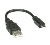 Cavo USB 2.0 ROLINE, A - Micro B, M/M, 0,15 m