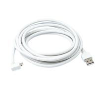 Cavo USB 2.0 SYSTEM-S 300 CM Micro B Maschio A Maschio Angolare Bianco